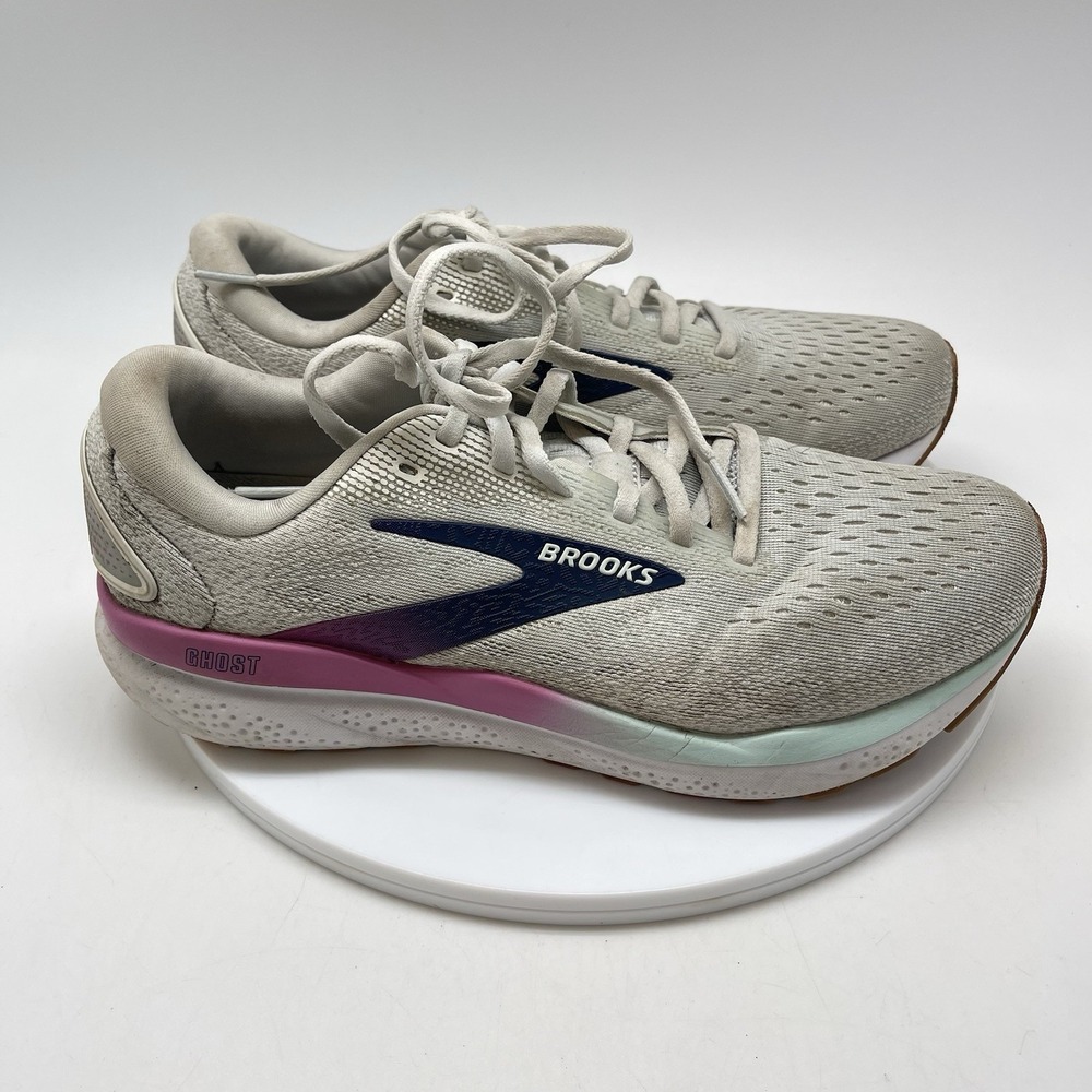 Brooks Sneakers Womens 9.5 D Ghost 16 1204071D175 Gray Running‎ Casual Shoes